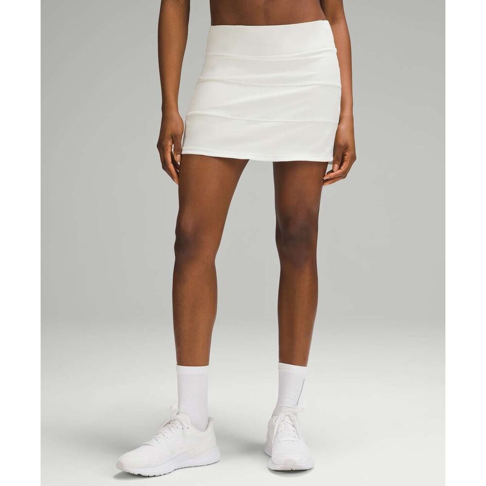 Lululemon Pace Rival Mid-Rise Skirt Bone Color Size 10